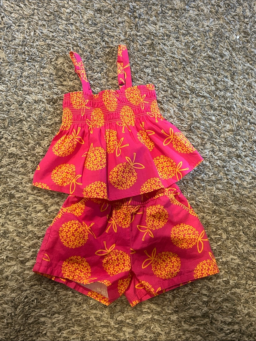 Floral Print Girls Matching Set